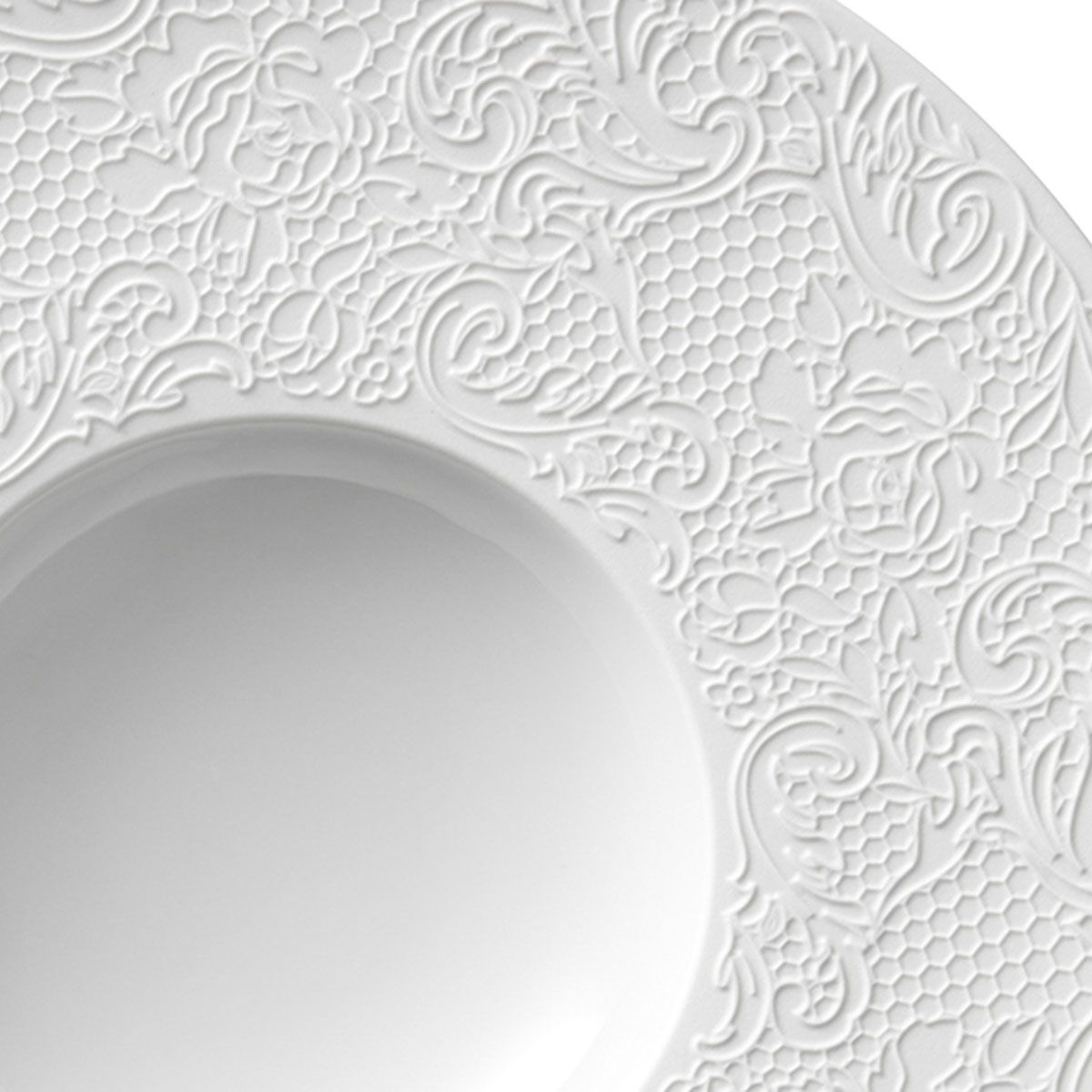 Round gourmet plate 28 cm Degrenne L couture collection